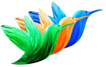 Original colorful leaf logo